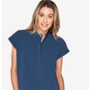 FIGS/ Women’s Caribbean Blue Rafaela Oversized Scrubs Top